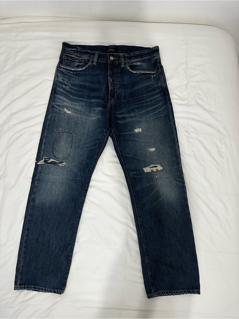 Polo by Ralph Lauren Men's Dark Blue Straight Jeans